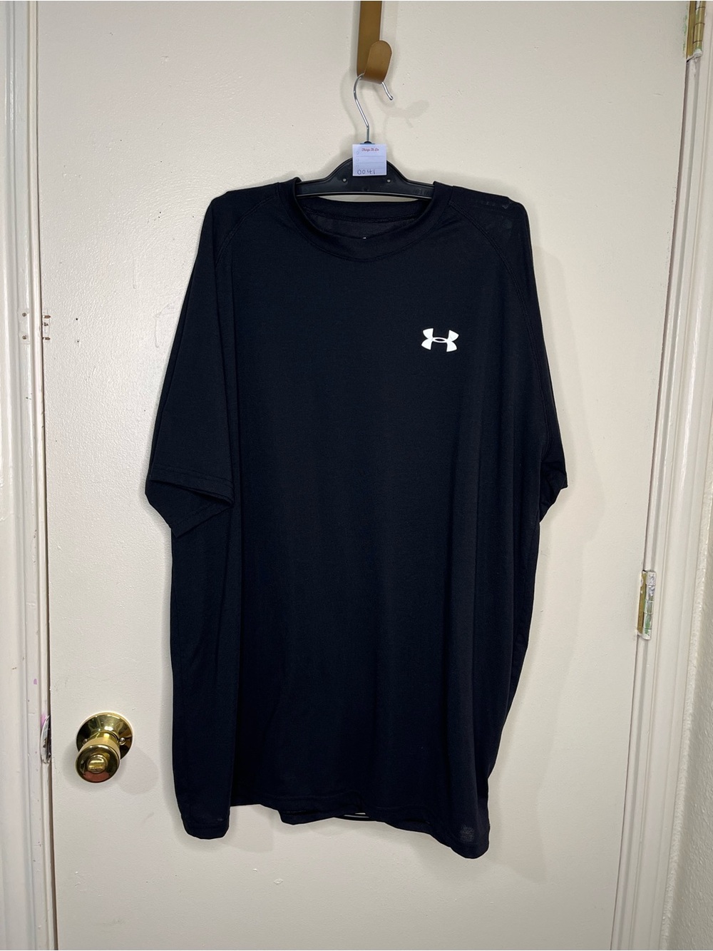 Under Armour Black Short Sleeve Performance Tee with White Logo
